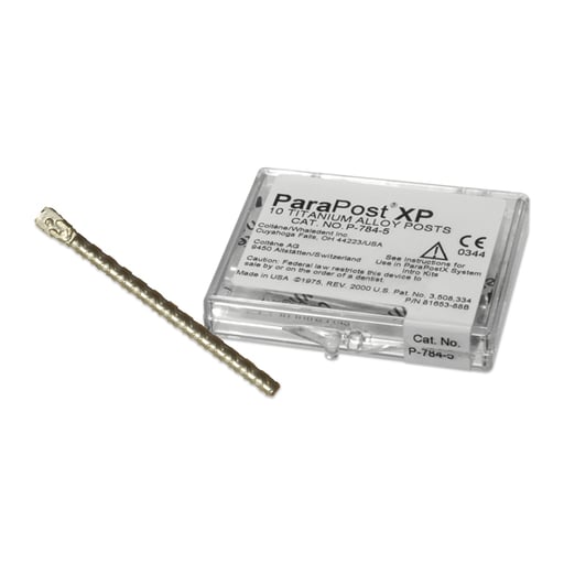 ParaPost XP P784-5 red .050" (1.25mm) titanium post, 10 post refill