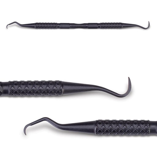 Premier 137 Anterior Implant Scaler 2/Pk. Made from fiber-reinforced graphite