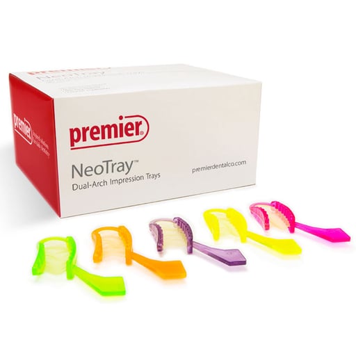 NeoTray Introductory Kit, Triple Bite Impression Tray with Golden Mesh