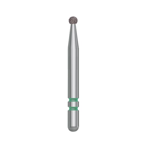 Two Striper FG #115 Coarse Diamond Bur, Round. Pack of 5