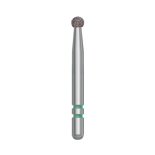 Two Striper FG #120 Coarse Diamond Bur, Round. Pack of 5