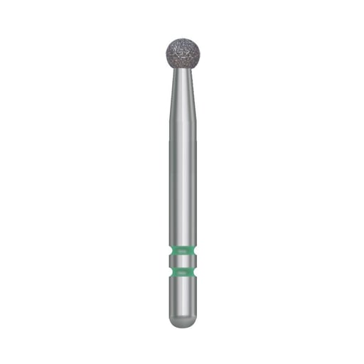 Two Striper FG #125 Fine Diamond Bur, Round. Pack of 5