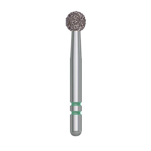 Two Striper FG #138 Coarse Diamond Bur, Round. Pack of 5