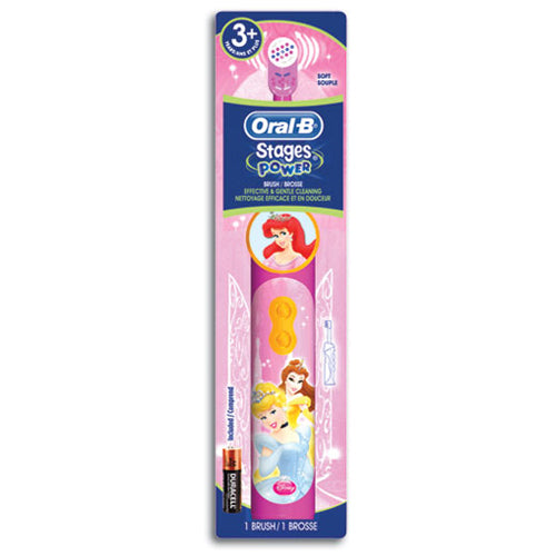 Oral-B Stages Disney Princess Disposable Power Toothbrush, 4/box, for ages 3