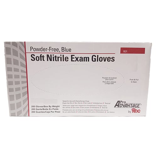 ProAdvantage Nitrile Exam gloves: Small, Non-Sterile, Powder-Free, Textured