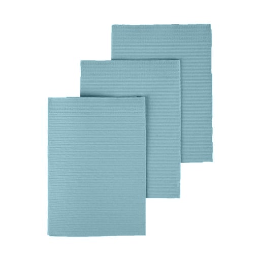 Dry-Back Plus Medicom Aqua plain rectangle (13" x 18") 3 ply Paper/1 ply Poly
