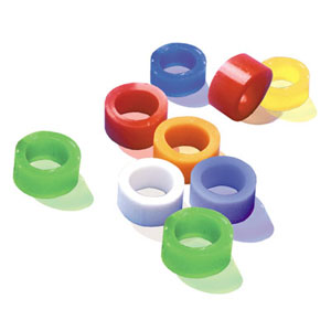 Pulpdent Orange Silicone Color Code Instrument Rings 60/Bx. Large size: 7/32"