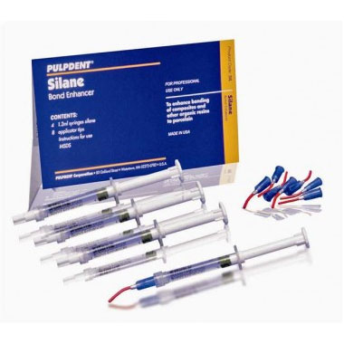 Silane Bond Enhancer Kit: 4 x 1.2 ml Syringes Silane and 8 Applicator Tips