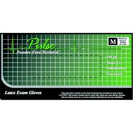 Pulse Latex glove: X-Small, Powder-Free, Textured, Chlorinated, Non-Sterile