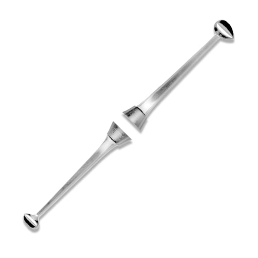 Quala #28/29 Egg Small/large double end burnisher with standard 1/4" round