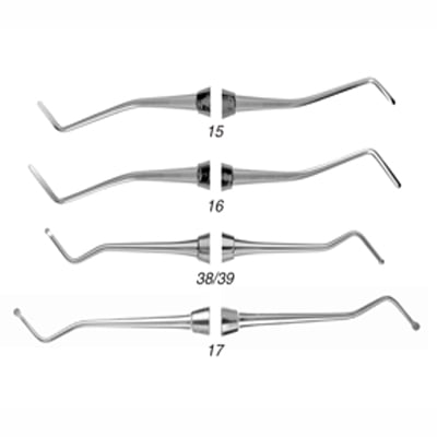 Quala #15 Small Blade double end excavator with standard 1/4" round handle