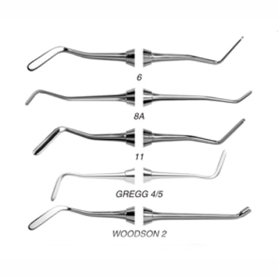 Quala #8A DE Composite/Plastic Filling Instrument with 1/4" round standard
