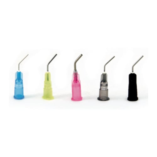 Quala Pre-Bent Dispensing Tips, Grey, 22 Gauge, 100/Pk. For sealant, cements, &