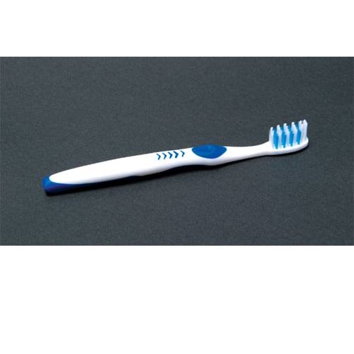 Quala Adult Opaque Toothbrush with Action Tip, 37 Tufts, Soft, Straight handle