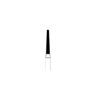 Quala FG #855 012 Round End Taper Single Use Diamond, Coarse Grit, pack of 25