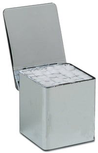 Tiltop Chrome Dispenser with #1 (Large) Cotton Pellets