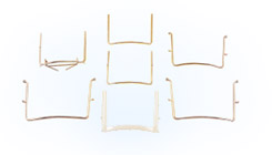 Young 4 9/16" x 3 3/4" Pedo Contoured Frame - Chrome-Plated Brass rubber dam