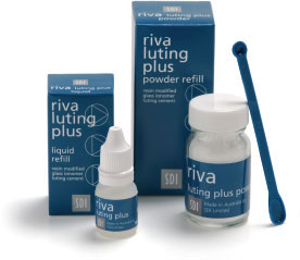 Riva Luting Plus Kit, Self-Curing Resin Modified Glass-Ionomer luting material