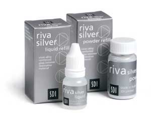 Riva Silver Powder/Liquid Kit - Silver-alloy Reinforced Glass Ionomer