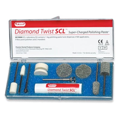 Diamond Twist SCL Thin Soft Felt Wheel 3/4" x 1/8", 10/pack