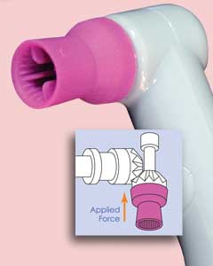 Sparkle Prophy Angle, Soft Cup, Purple, Latex-Free, Box of 500 angles with cups