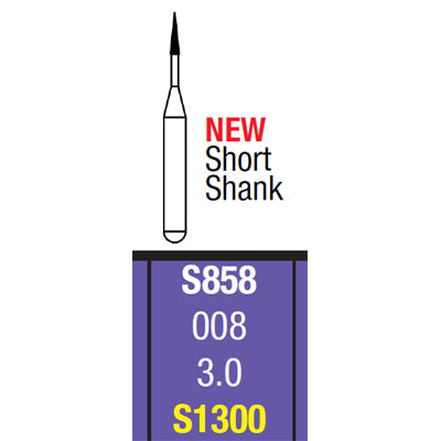 Spring FGSS #1300 (S858.008) Extra Fine grit Needle single-use diamond bur