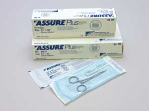 Assure Plus 12" x 18" Self-Sealing Sterilization Pouch with Color Changing
