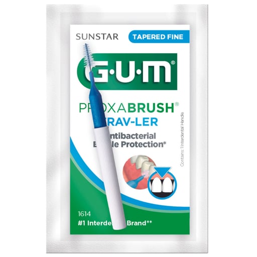 Proxabrush Trav-Ler, Tapered pocket-sized interdental brush, bendable