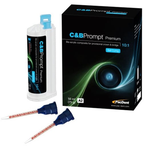 C&B Prompt A1 shade, 10:1 Temporary Crown and Bridge Material, Self-Cure