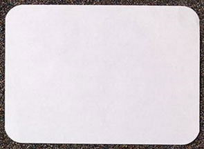 Tidi 9-1/2" x 13-1/2" Midwest "E" - White Heavyweight Paper Tray Cover, Box