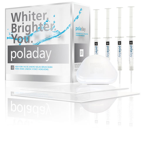 Pola Day 9.5% 10-Syringe Kit. Hydrogen Peroxide-based Take-Home Tooth Whitening