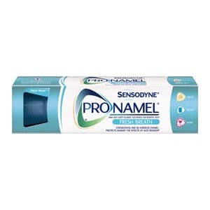 ProNamel Fresh Breath Toothpaste, 12 - 4 oz Tubes. Protects enamel against