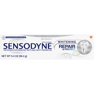 Sensodyne Repair & Protect Toothpaste, with Whitening, 12- 3.4 oz. Tubes. Helps