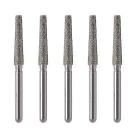 Two Striper FG 702.8 Fine Diamond Bur Flat-End Taper. Pack of 5