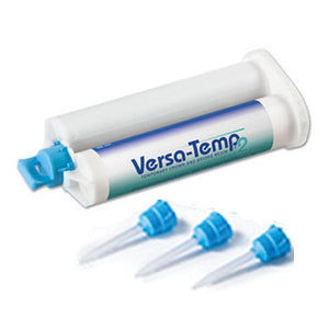 Versa-Temp 2 Shade BL, 1 - 50 mL Cartridge and 15 Mixing Tips. Temporary Crown
