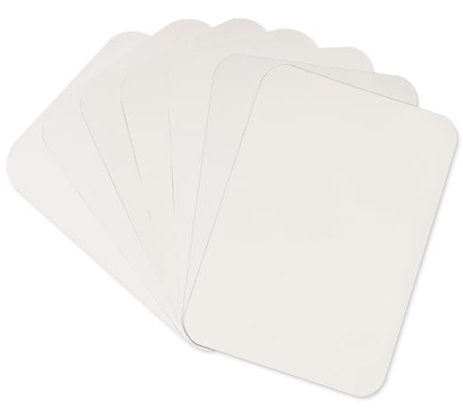 Tidi 8.5" x 12.25" Ritter "B" - White Heavyweight Paper Tray Cover, Box of 1000