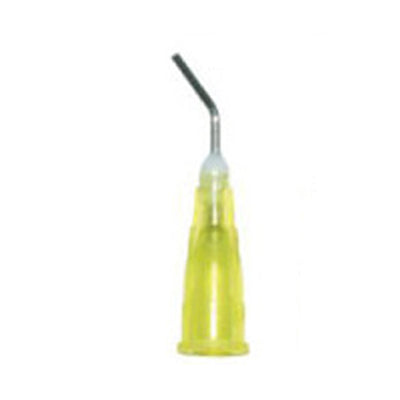 Pulpdent Disposable pre-bent tips, green 18ga x 1/2", 100/pkg. For use