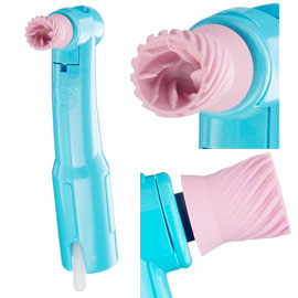 Contra Elite Flex Disposable Prophy Angle with Extra Soft Pink Latex Free Cup
