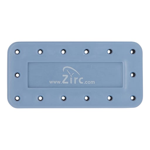 Zirc 14 Hole Blue, Magnetic Bur Block with Microban Autoclavable/Chemiclavable