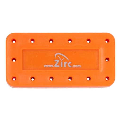 Zirc 14 Hole Neon Orange, Magnetic Bur Block with Microban