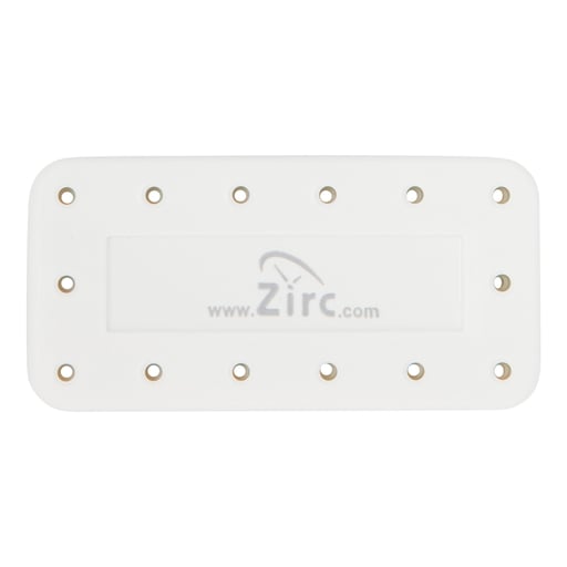 Zirc 14 Hole White, Magnetic Bur Block with Microban