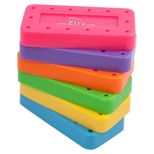 Zirc 14 Hole Neon Pink, Magnetic Bur Block with Microban