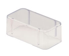 Zirc Bur Block Cover - 14 Hole 1" High, Clear Plastic, for Standard Burs