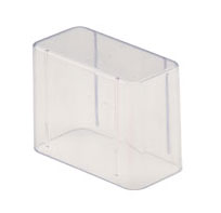 Zirc Bur Block Cover - 14 Hole 2" High, Clear Plastic, for Lab Burs