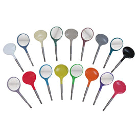 Crystal HD Mouth Mirror Head - Size #4 White, Plastic 12/Pk. Screw On Head
