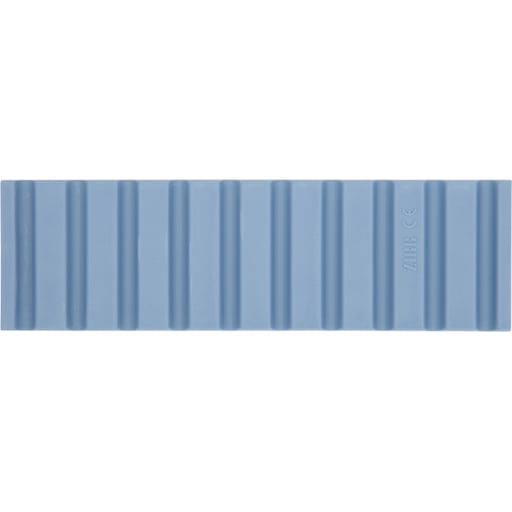 Zirc Blue Instrument Mat 6-3/4" x 2" x 3/8", Non-Slip Soft Material, Holds 10
