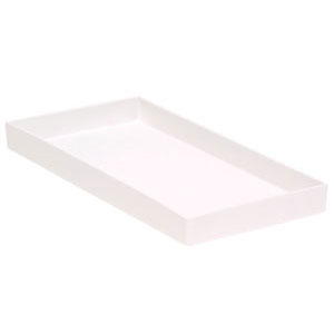 Zirc #19 White Cabinet Tray - Pliers, Scissors, etc. Organizer, 7-7/8" x 3-3/4"