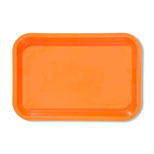 Zirc 9-3/8" x 6-3/8" x 7/8" Coral Mini Setup Tray - F Size, Flat
