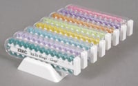 E-Z ID Instrument Rings Small 1/8" - Neon Blue. Package of 25 Rings