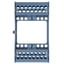 E-Z Jett Cassette 8 Instrument Holder, Blue, open top, round holes and radiused
